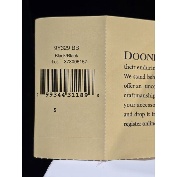 Dooney & Bourke Florentine Small Zip Around Wallet Black MSRP=$168 - Picture 5 of 5